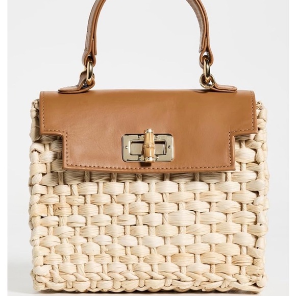 Serpui Handbags - Serpui Fabiana Straw 2 In 1 Bag brand new